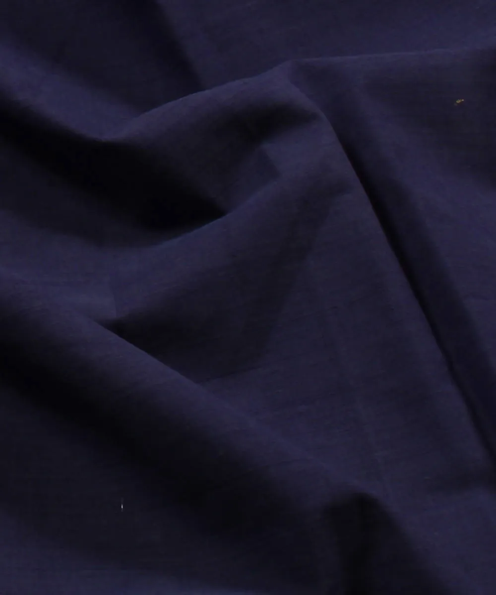 0.45m Navy blue mangalagiri handwoven cotton fabric