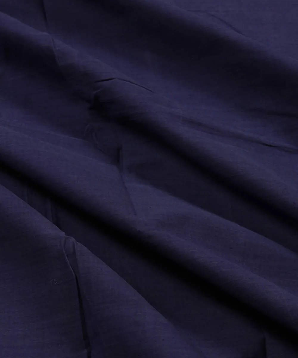 0.45m Navy blue mangalagiri handwoven cotton fabric