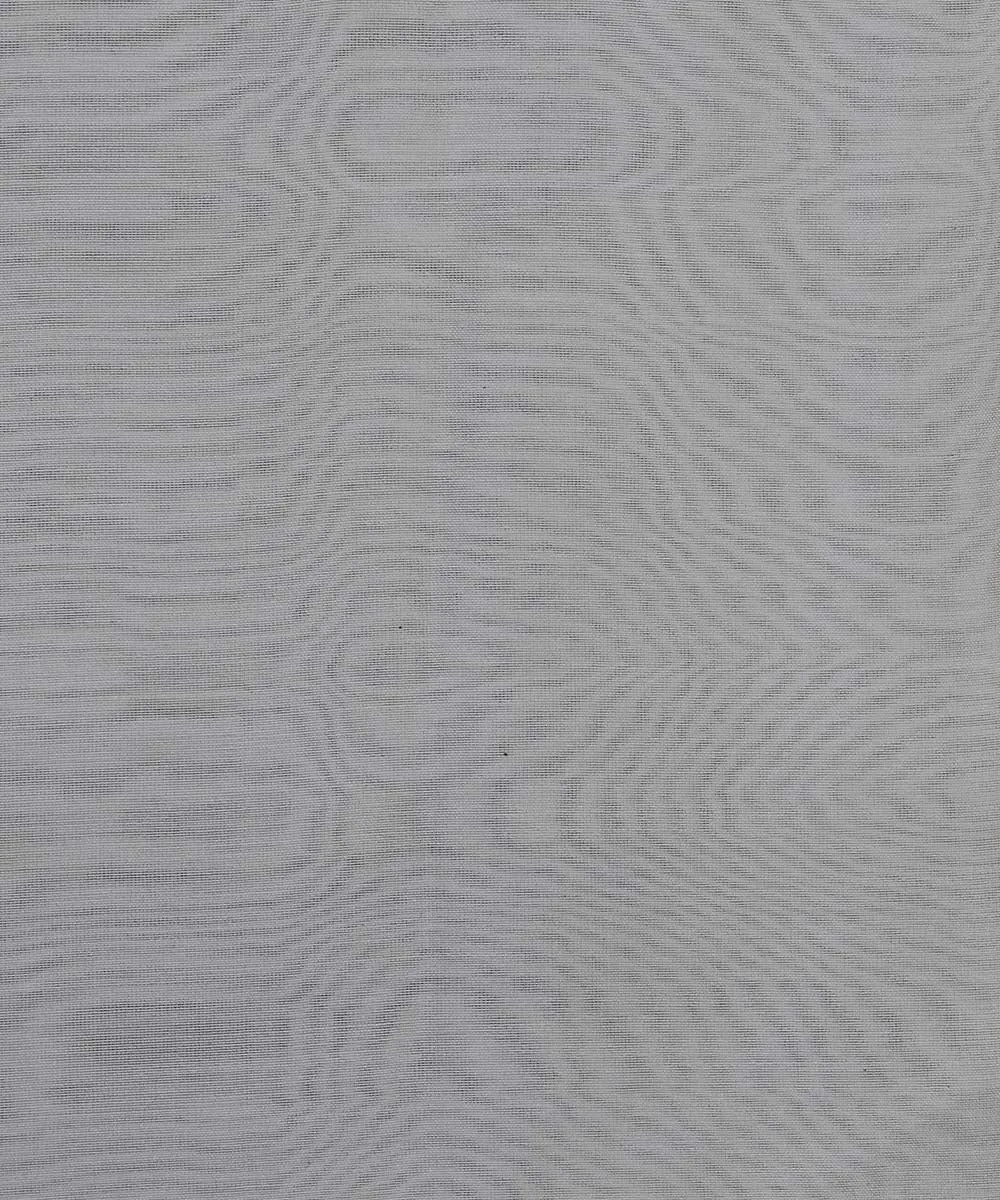 1.4m White Handloom Silk Cotton Fabric