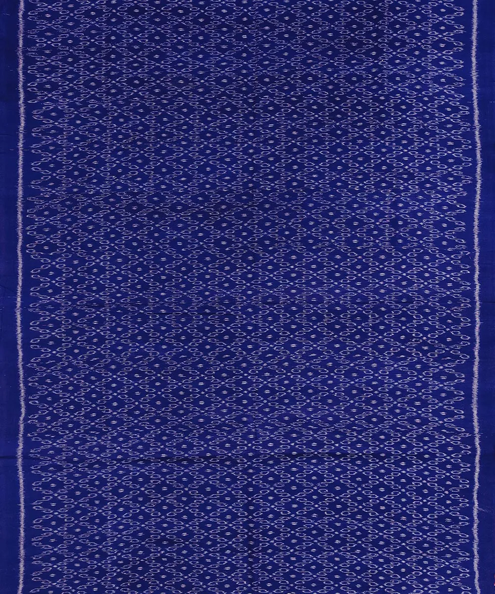 2.5 m Navy blue handwoven sambalpuri cotton kurta material