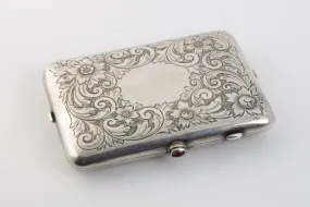 925 Silver Vintage Wallet with Pencil & Coin Holders (143.78g.)