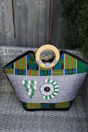 ABIBATA African Print Tote Bag