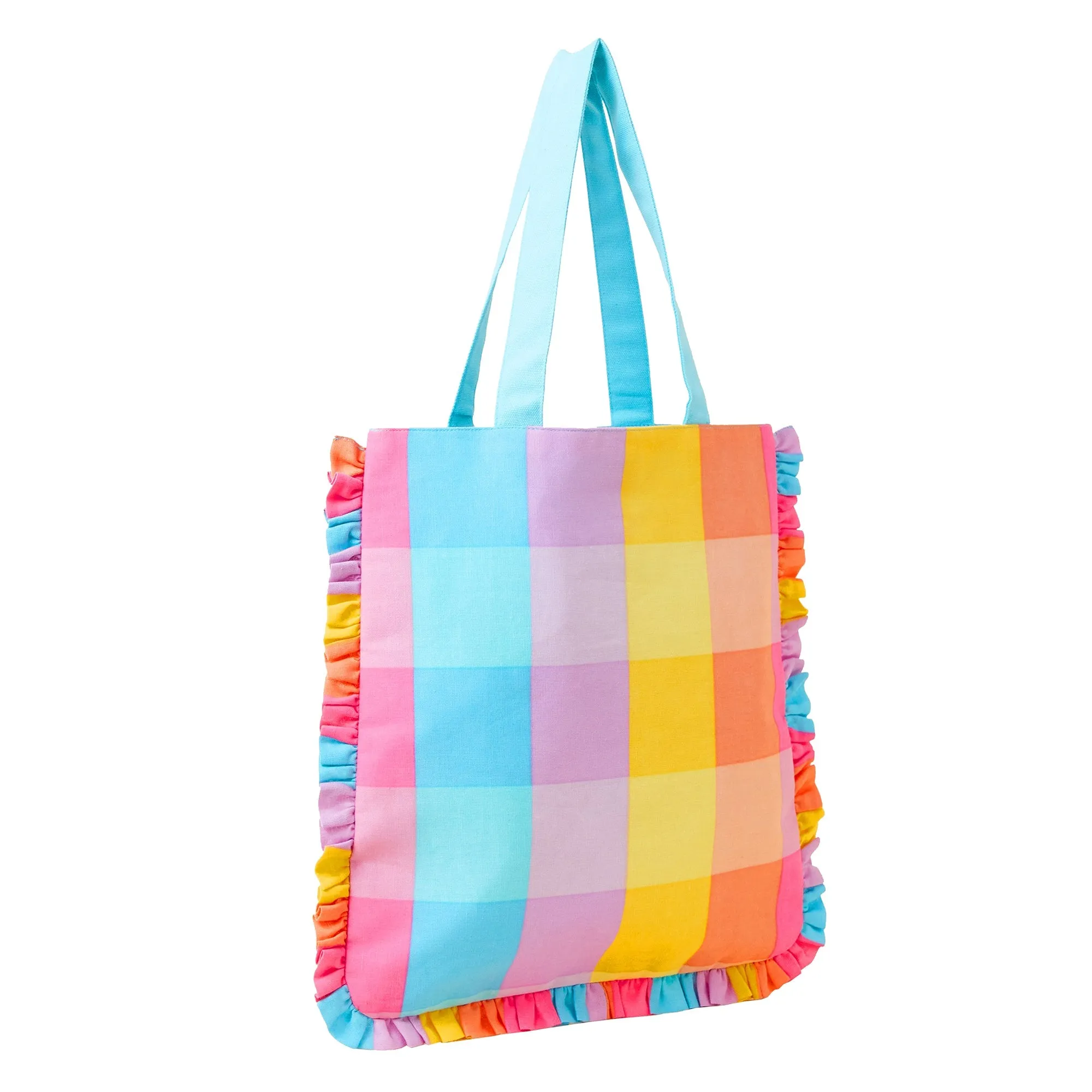 Accessorize London Girl's Kids Check Shopper Bag