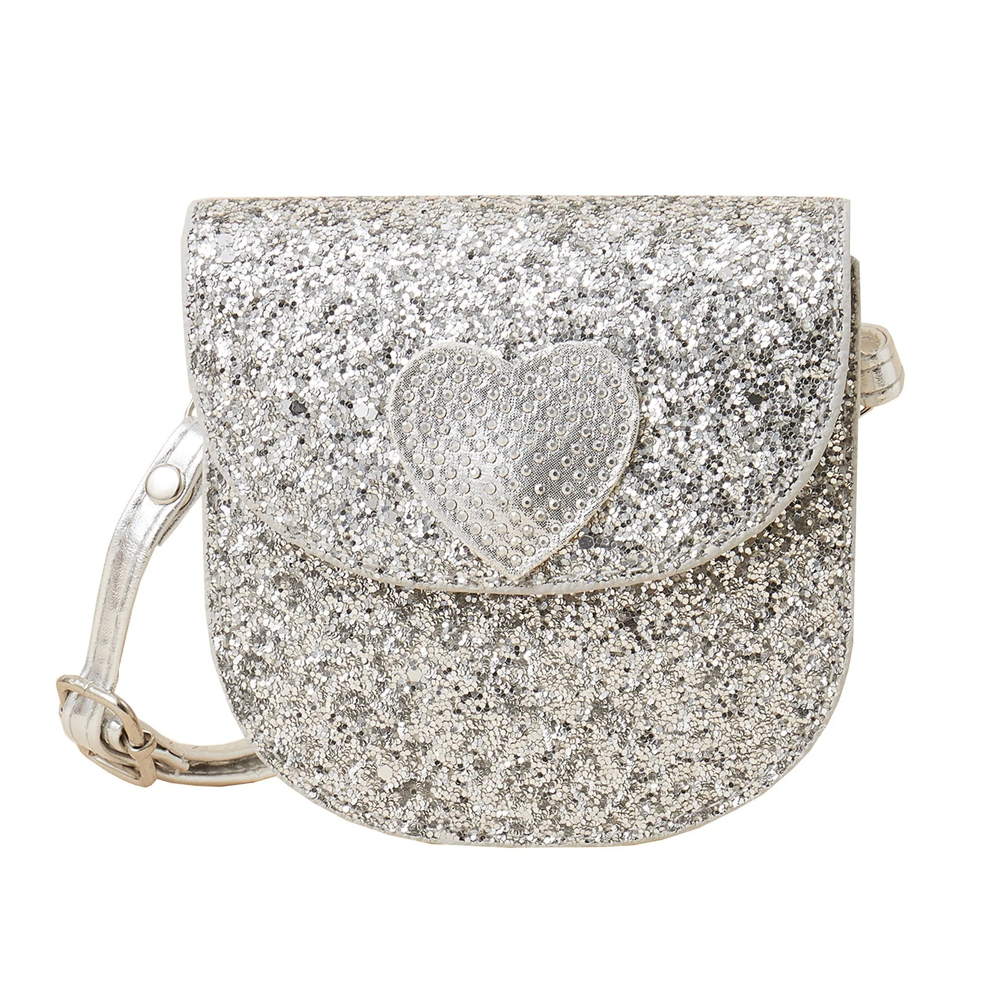 Accessorize London Girl's R Glitter Heart Bag