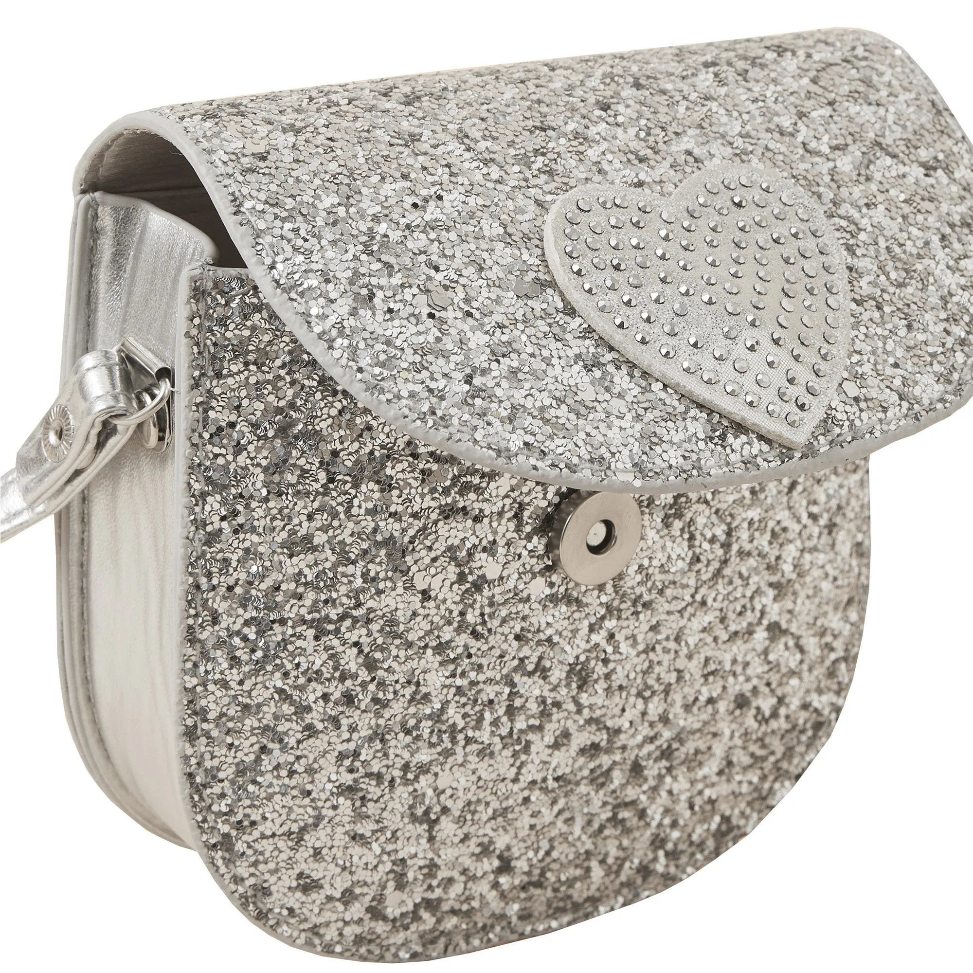 Accessorize London Girl's R Glitter Heart Bag