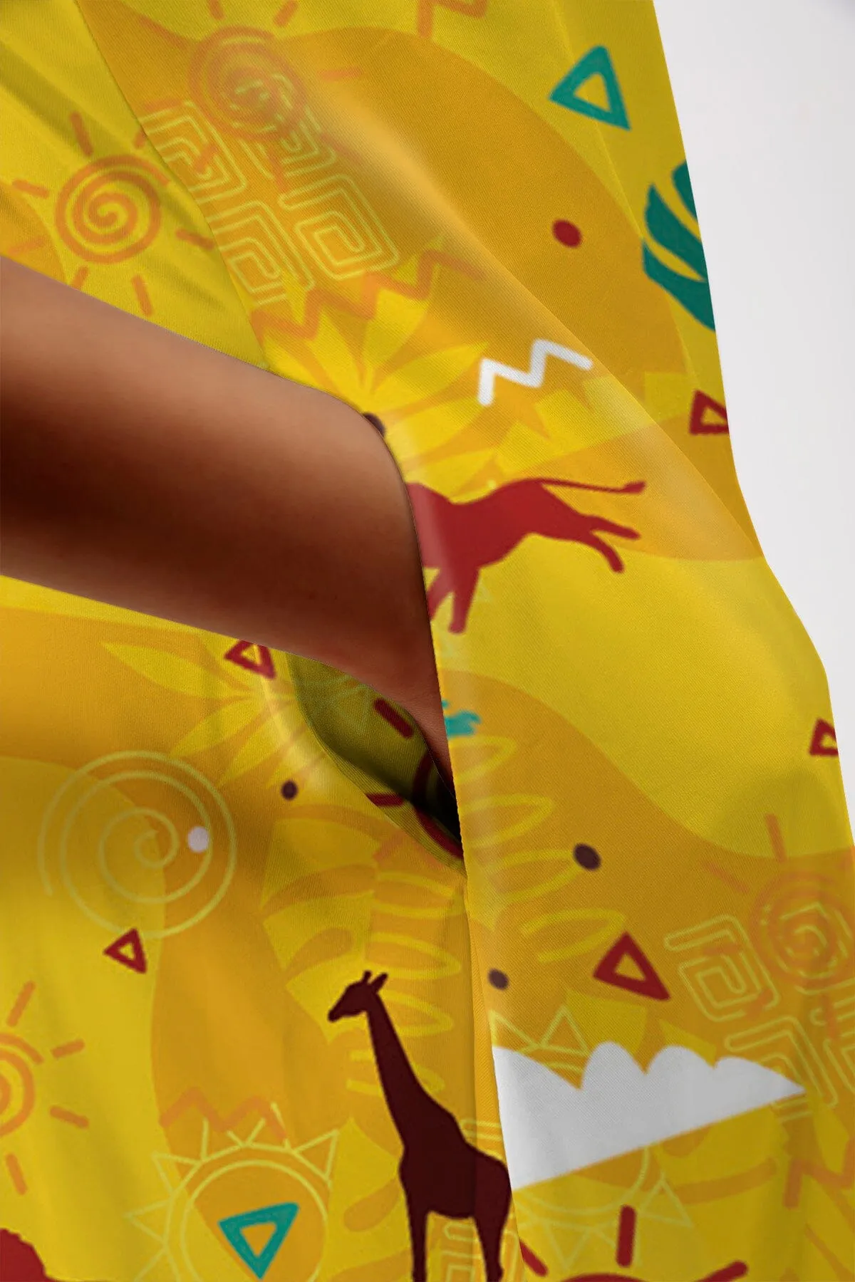 African Symbols Summer Dress