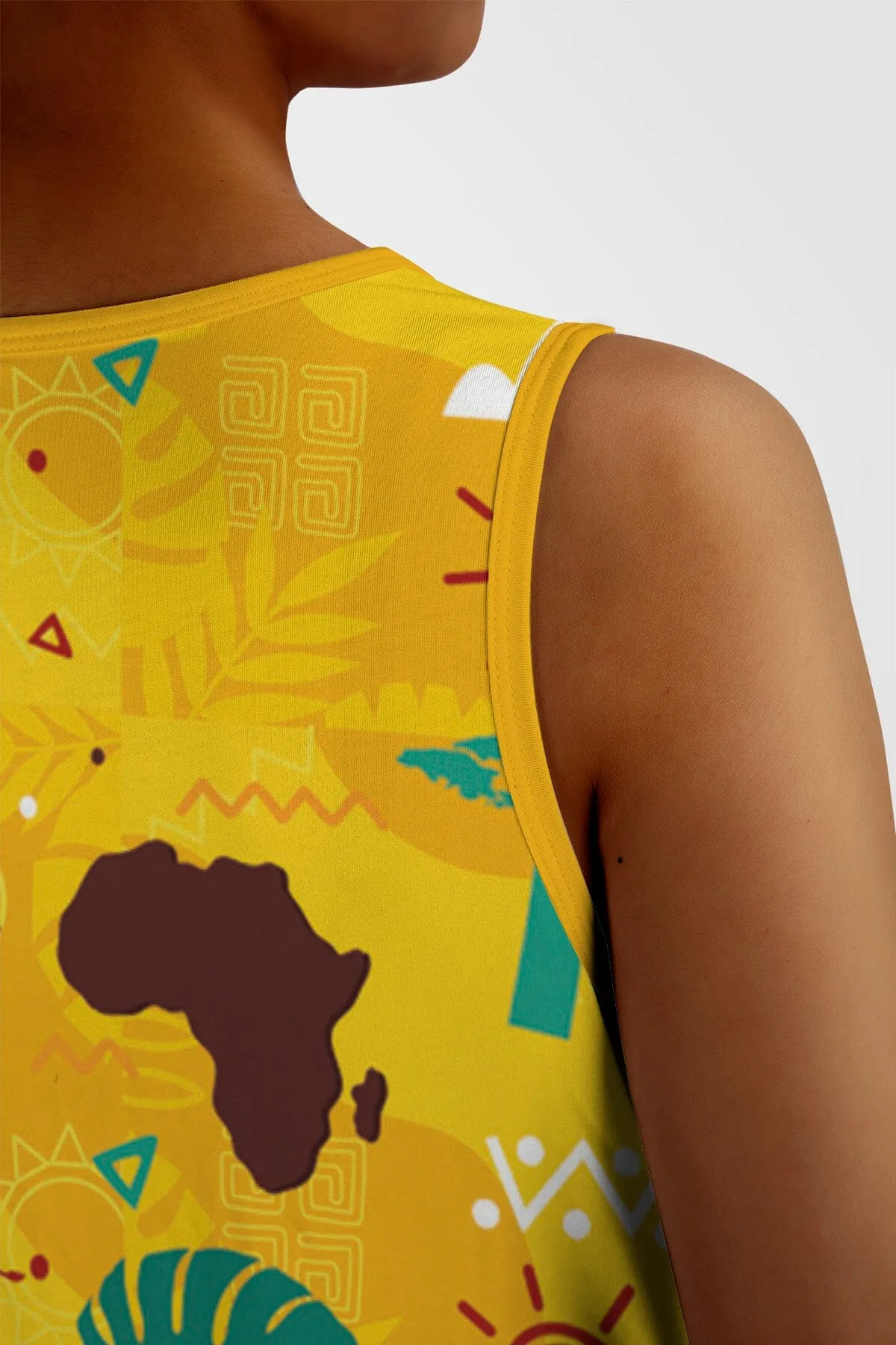 African Symbols Summer Dress