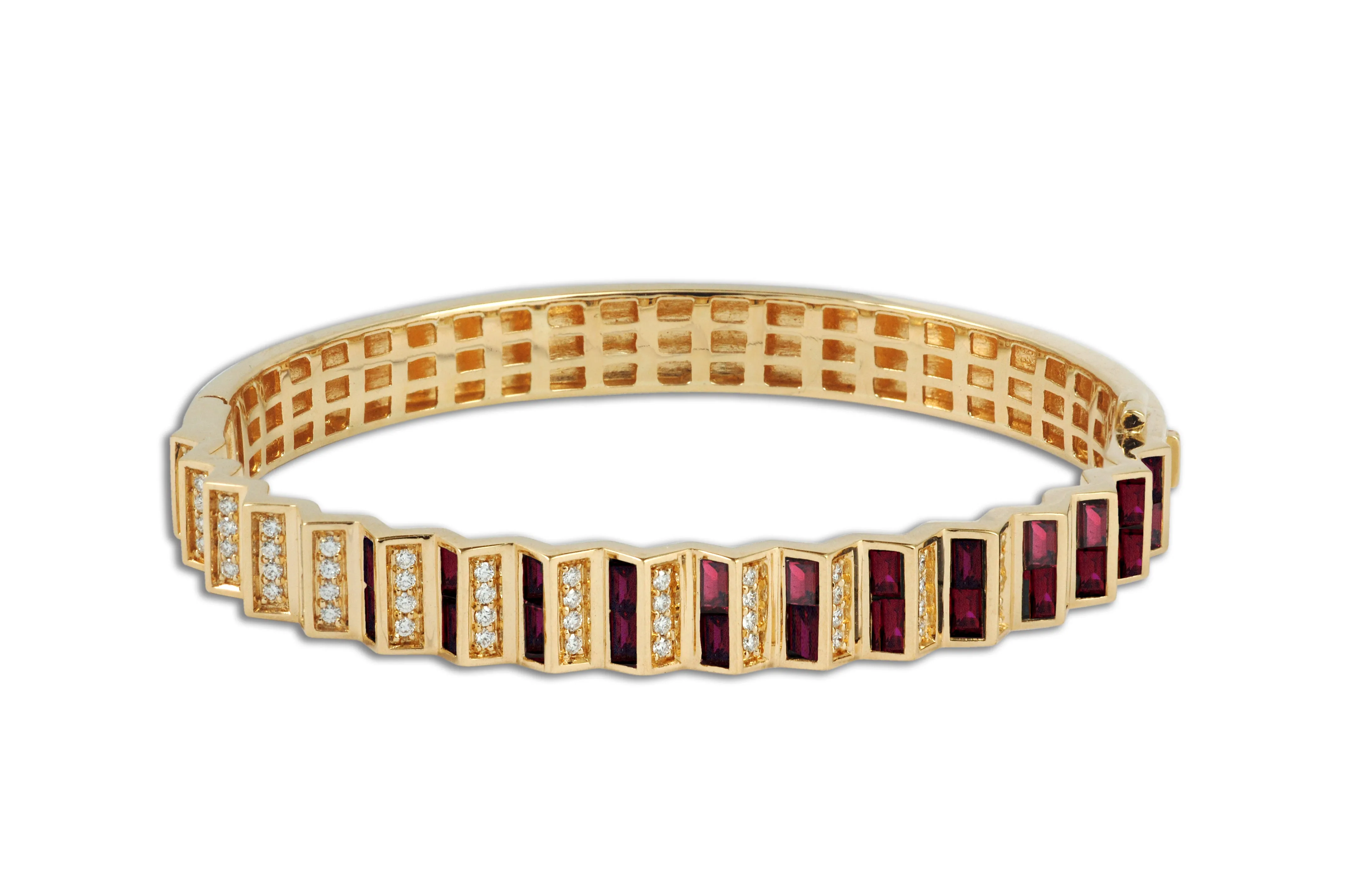 Agamo 1.0 Ruby Diamond Bangle