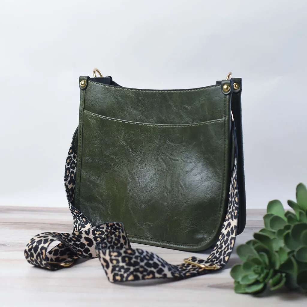 Ainsley Leopard Strap Crossbody Purse