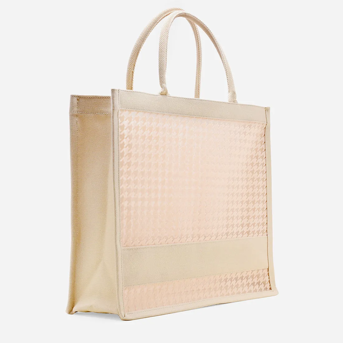 Alyssa Houndstooth Tote Bag