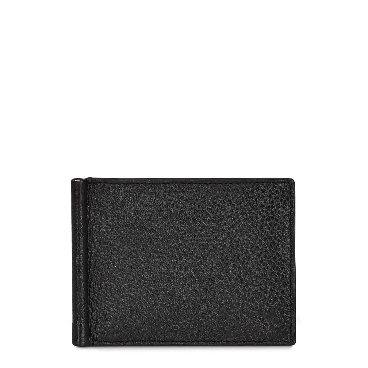 B3042VE - Cuadra black casual fashion deerskin bi fold wallet for men