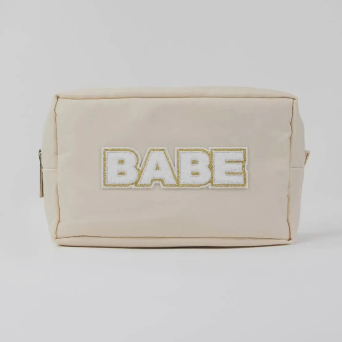 Babe Ivory Nylon Travel Bag