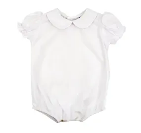 Bailey Boys White Button Back, Girls SS Onesie