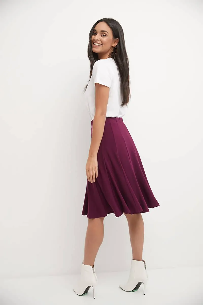 Bell Shaped Long Skirt with Flippy Flare