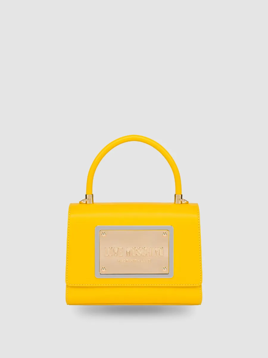 CALFSKIN HANDBAG LOVE MOSCHINO