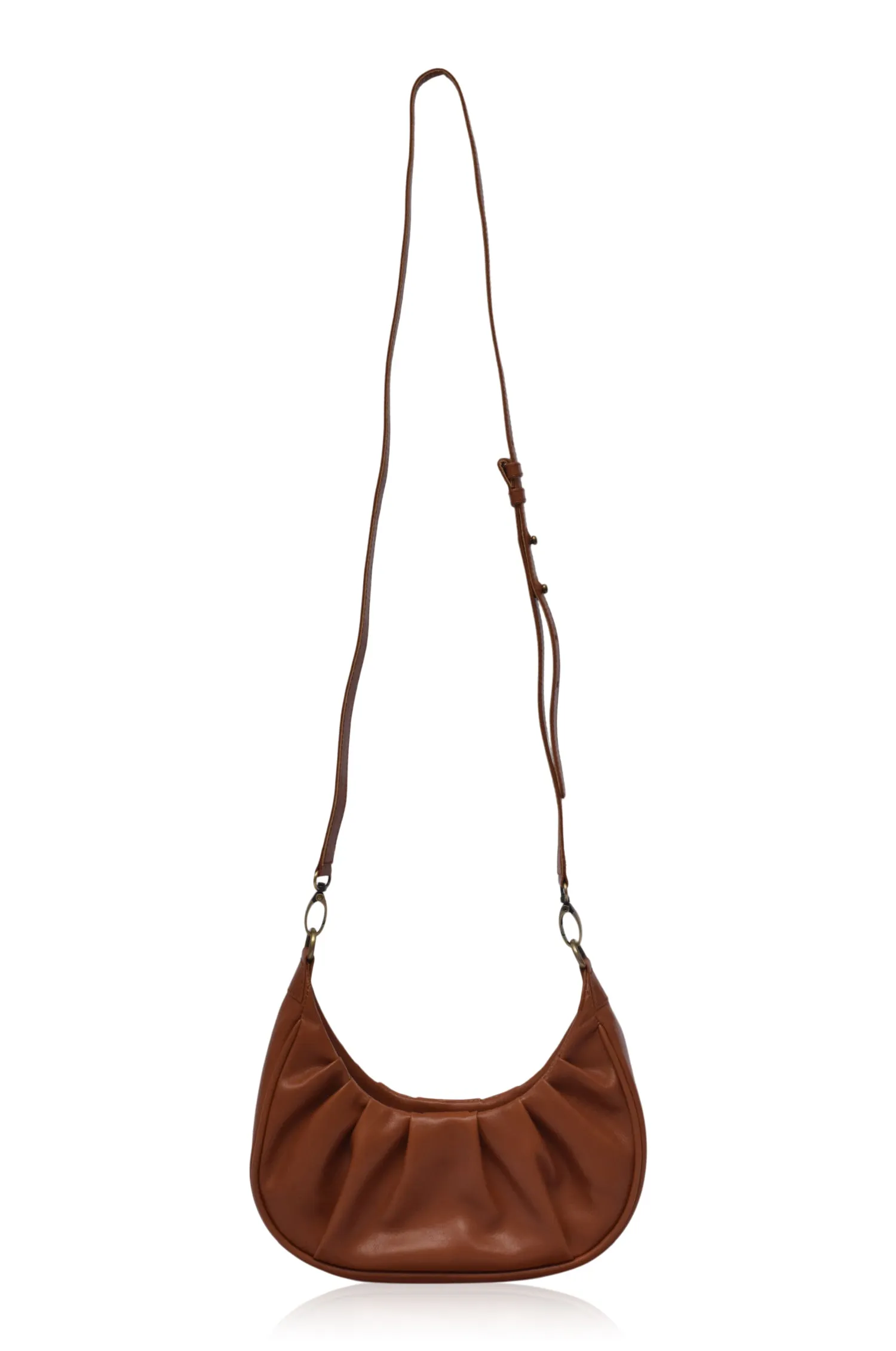 Camille Ruched Leather Bag