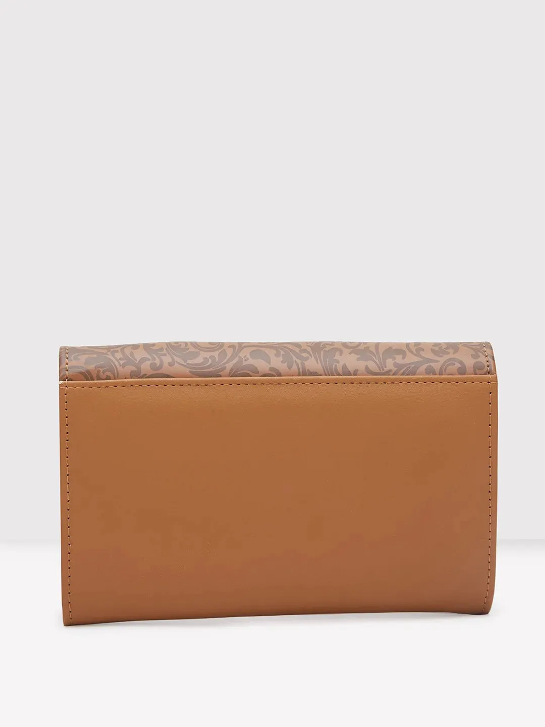 Caprese Helene Flapover Wallet Medium Tan