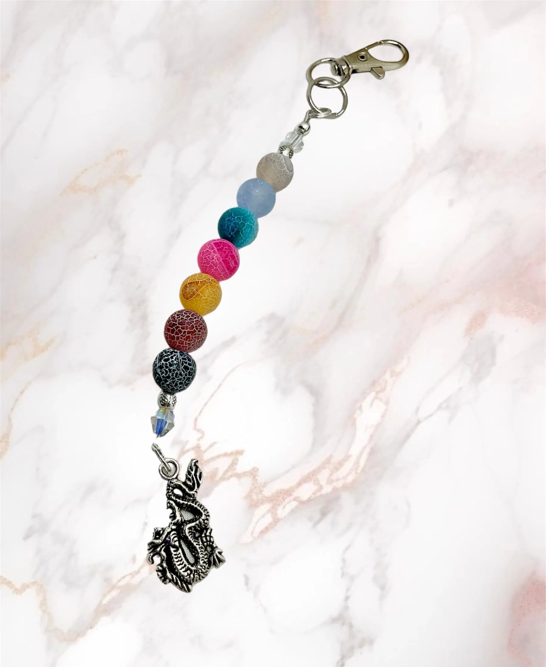 Chakra Charm/Keyring/Bag/Belt Clip On