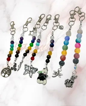 Chakra Charm/Keyring/Bag/Belt Clip On