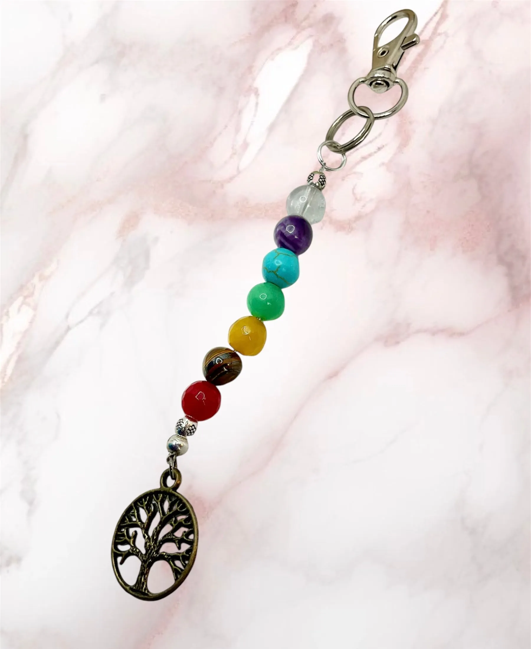 Chakra Charm/Keyring/Bag/Belt Clip On