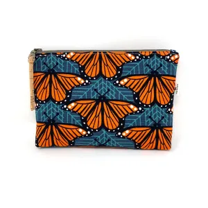 Charley Harper Monarch Butterflies Organic Slim Zip Pouch