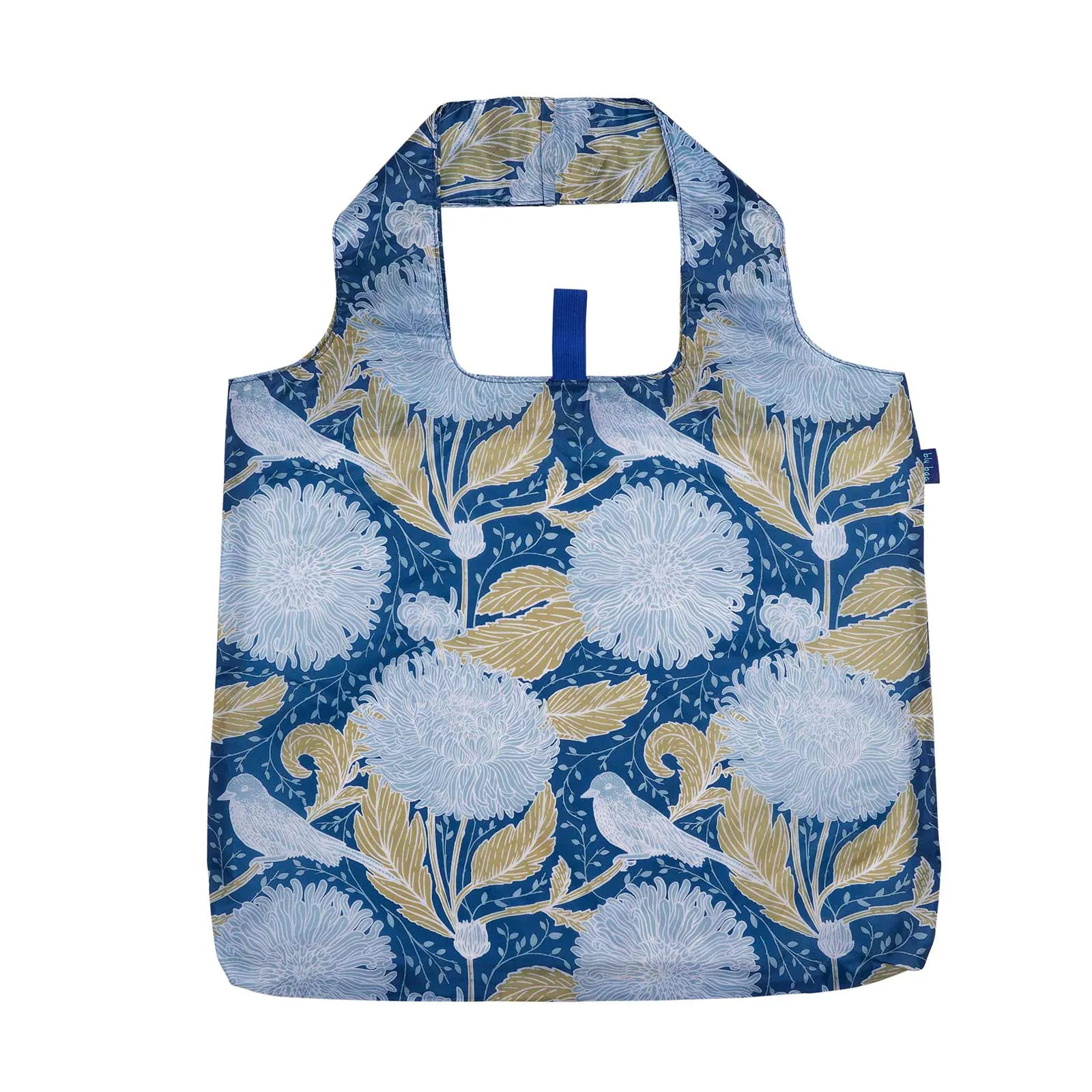 Chrysanthemum blu Reusable Shopping Bag