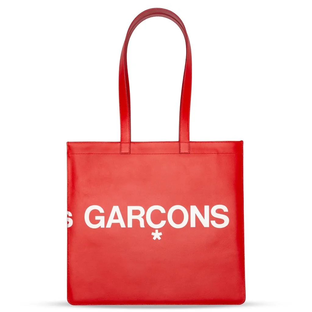 Comme des Garcons SA9001HL Huge Logo Tote Bag - Red