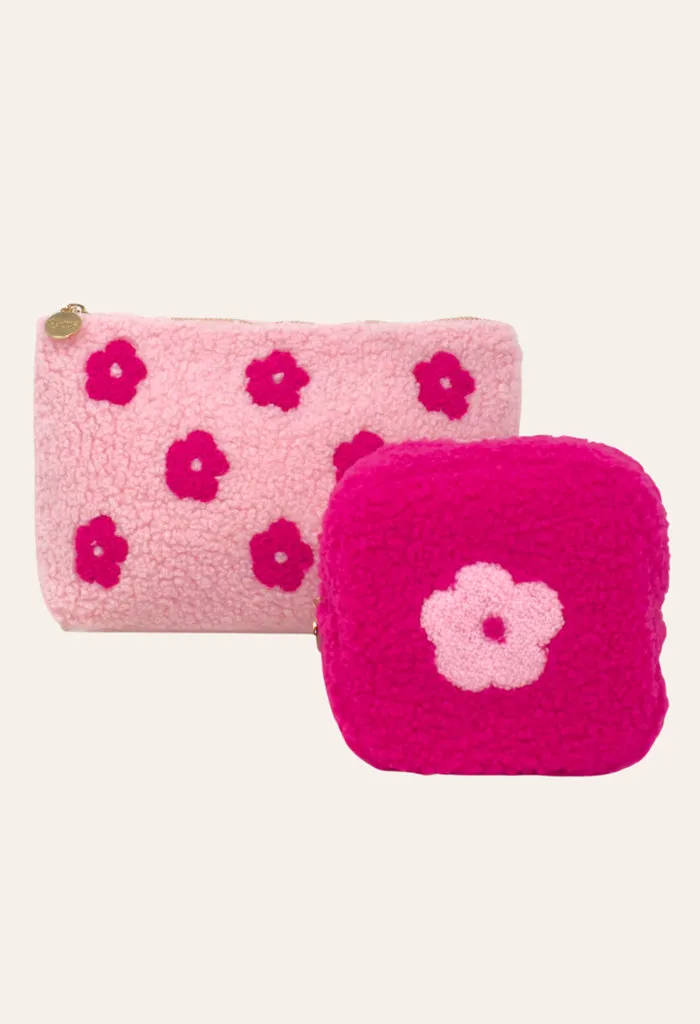 Cosmetic Teddy Bear Pouch-Pink