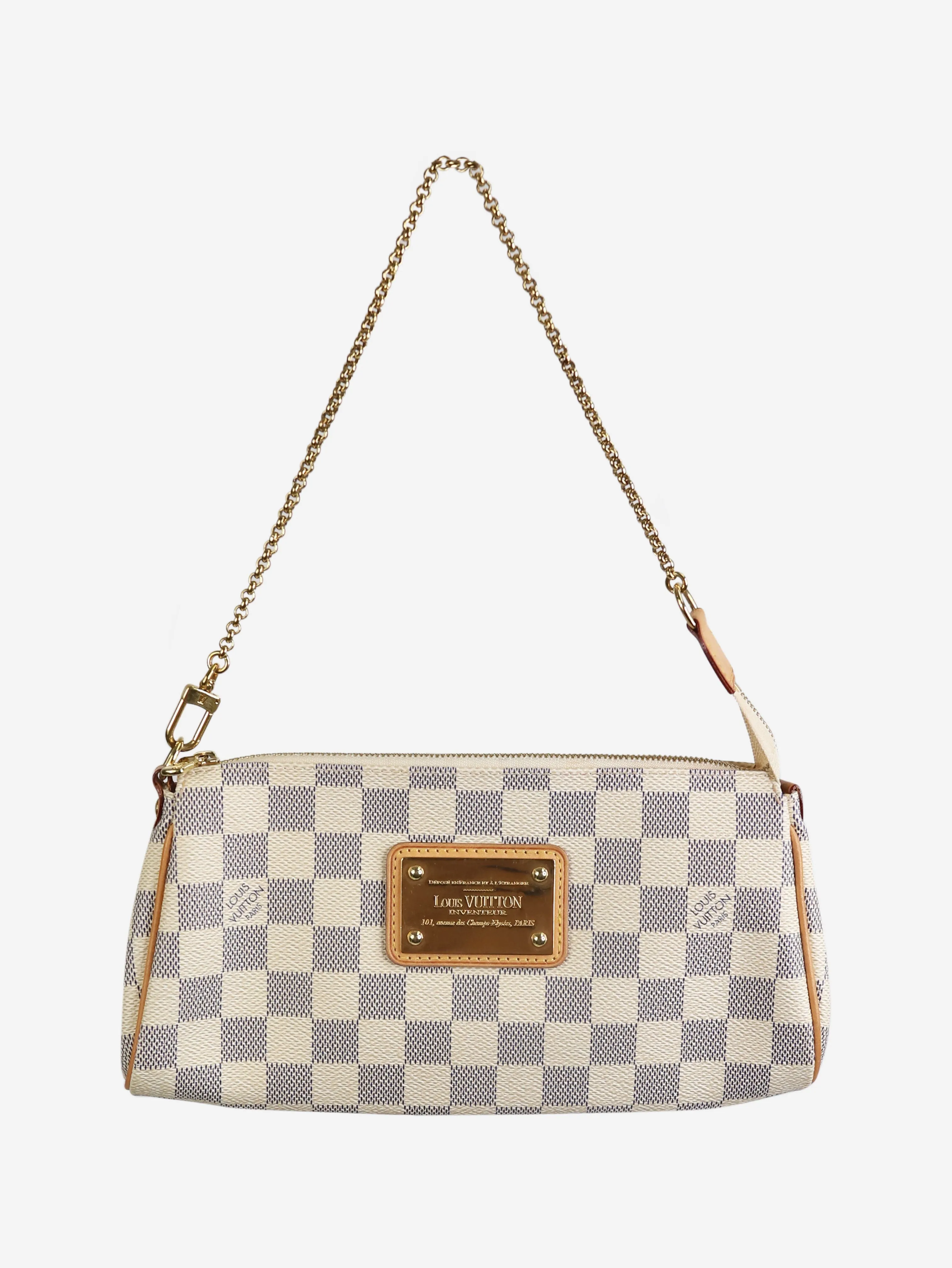 Cream 2011 Damier Azur Eva bag