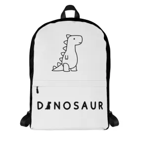 dinosaur backpack black/white