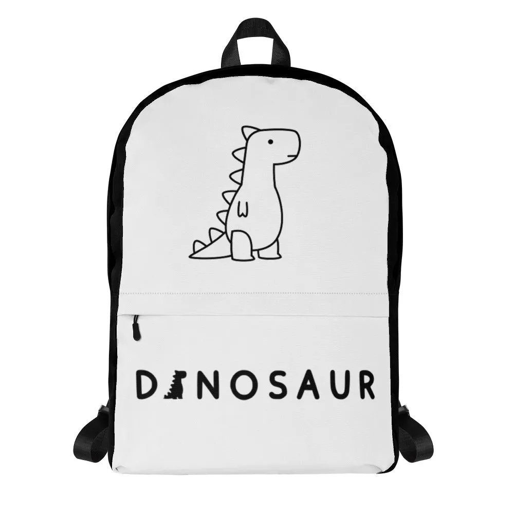 dinosaur backpack black/white