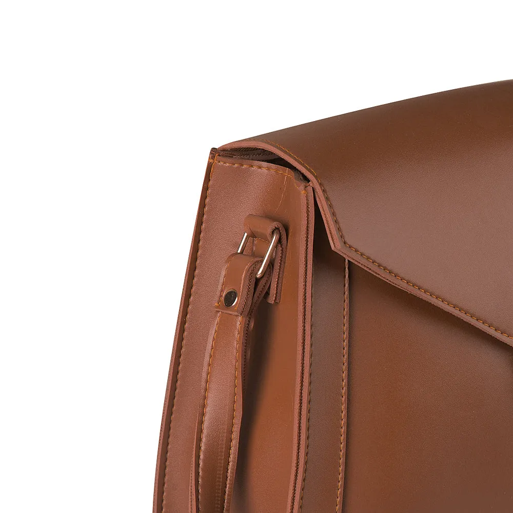 EVA CHOCO BROWN HANDBAG