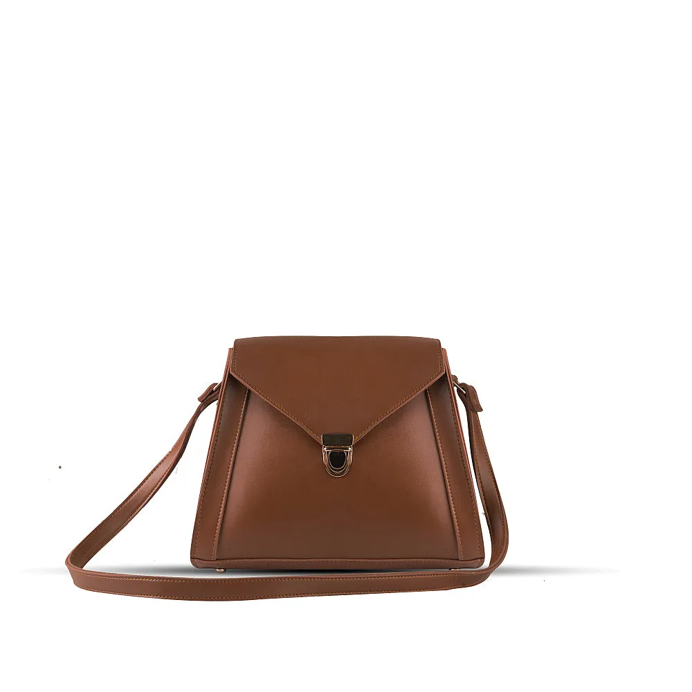 EVA CHOCO BROWN HANDBAG