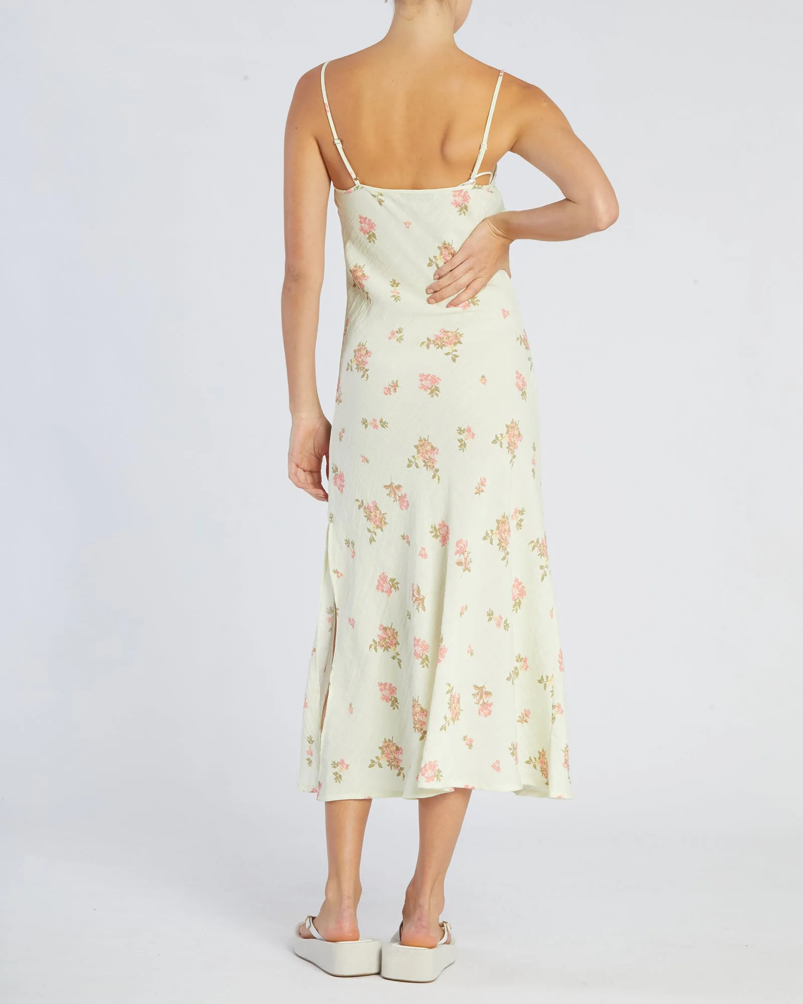 Evangeline Linen Dress - Emile Floral