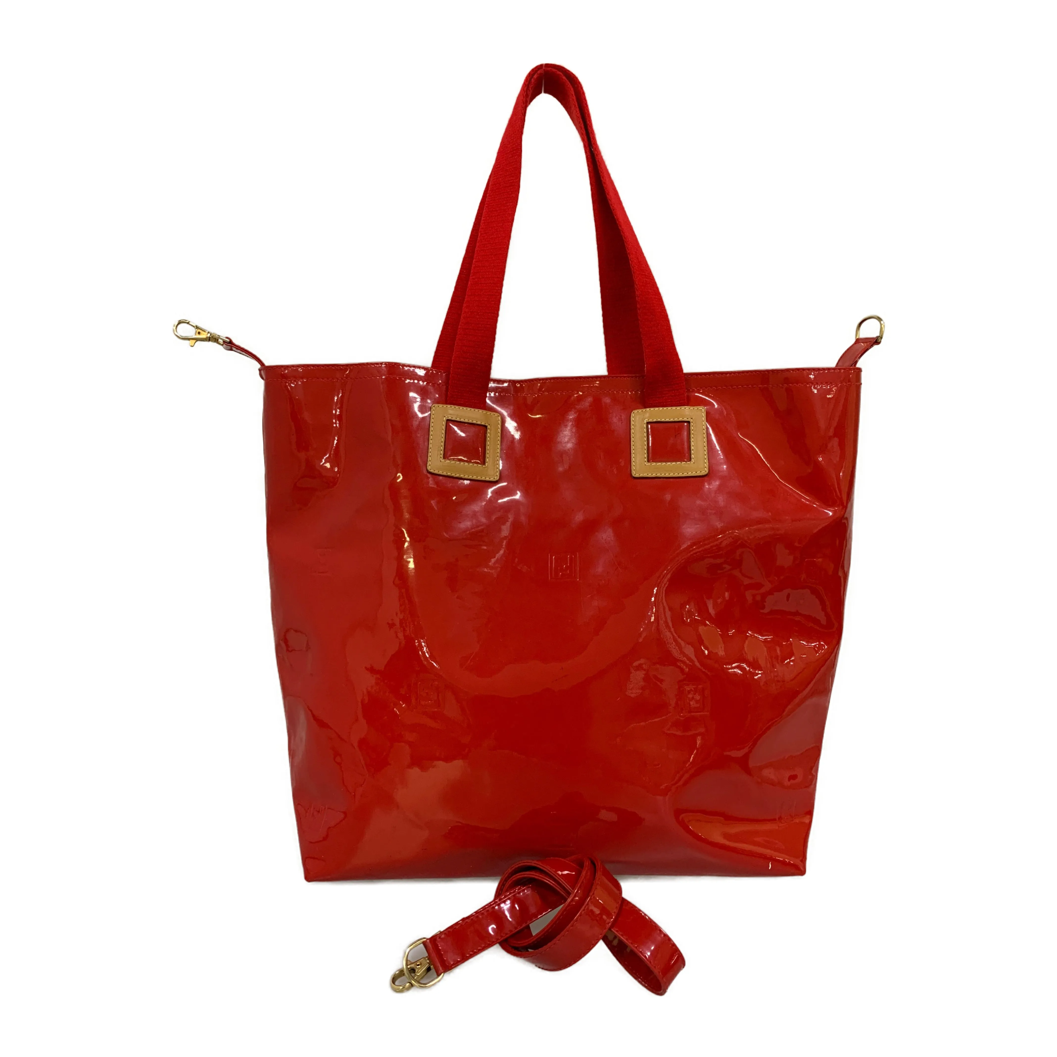 #FENDI/Tote Bag/RED/Enamel