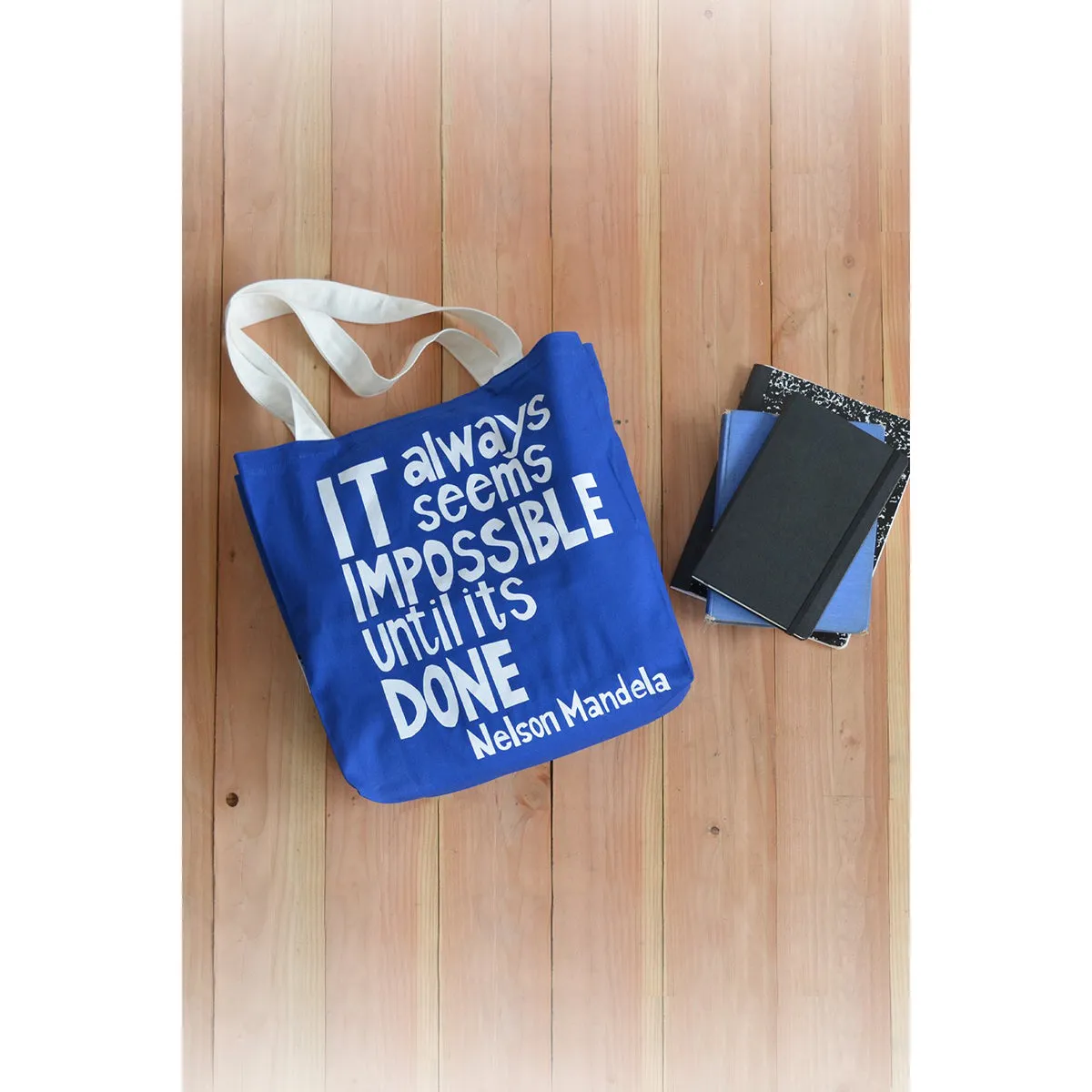 Impossible Until Done Mandela Tote Bag