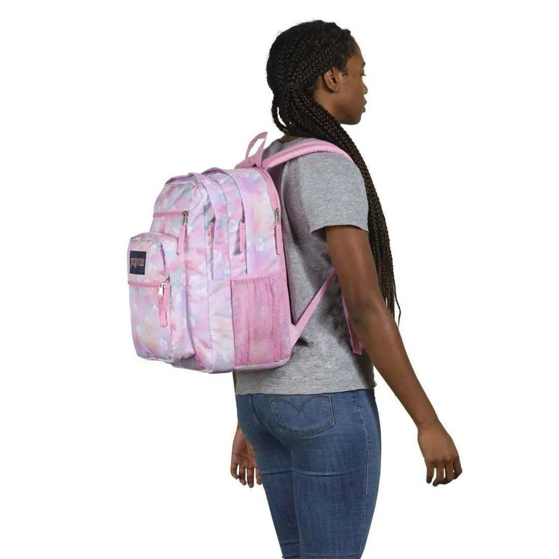 JanSport Big Student Neon Daisy Backpack [WS]