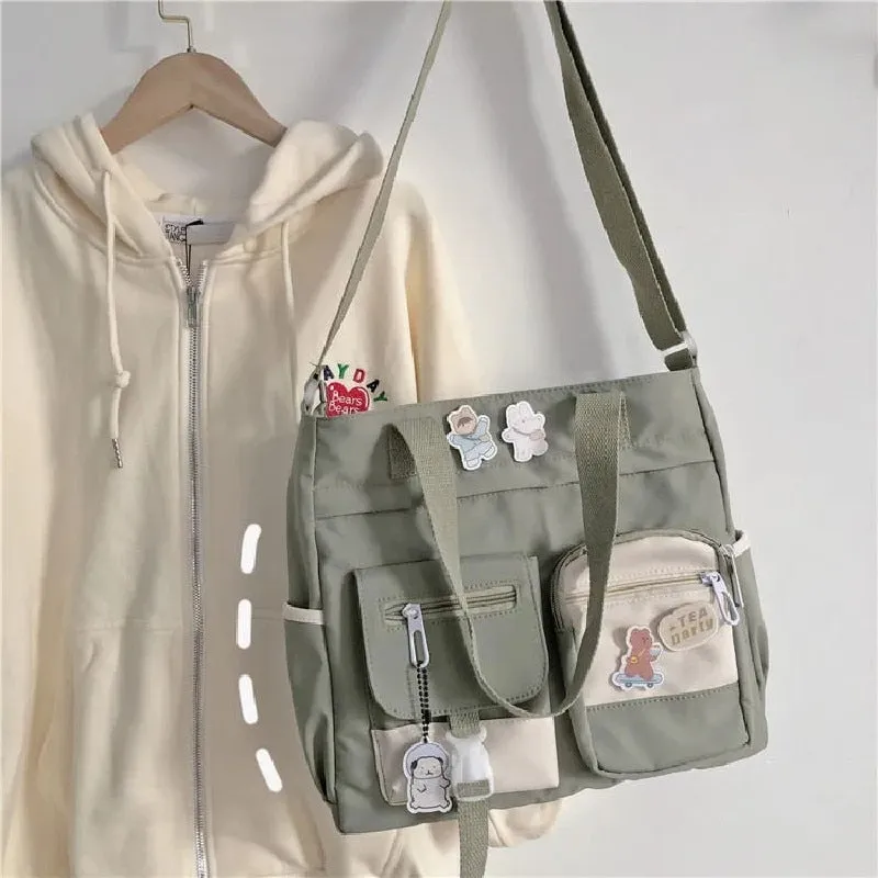 Kawaii Waterproof Canvas Handbag