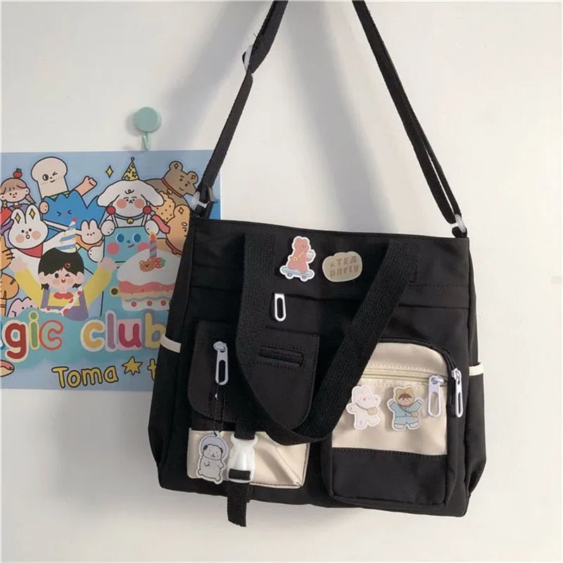 Kawaii Waterproof Canvas Handbag