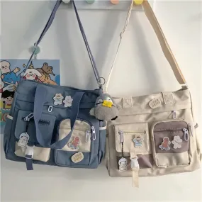 Kawaii Waterproof Canvas Handbag