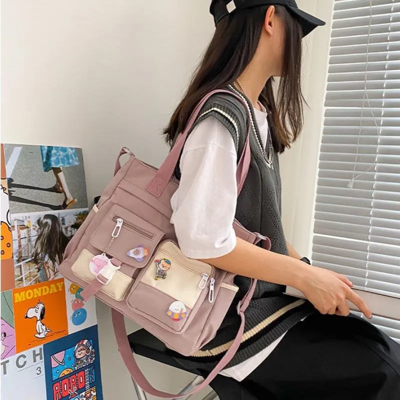 Kawaii Waterproof Canvas Handbag