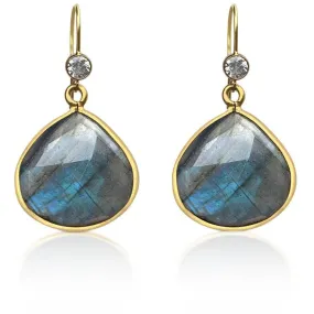 Labradorite Crystal Earrings for a Positive Change in Your Life