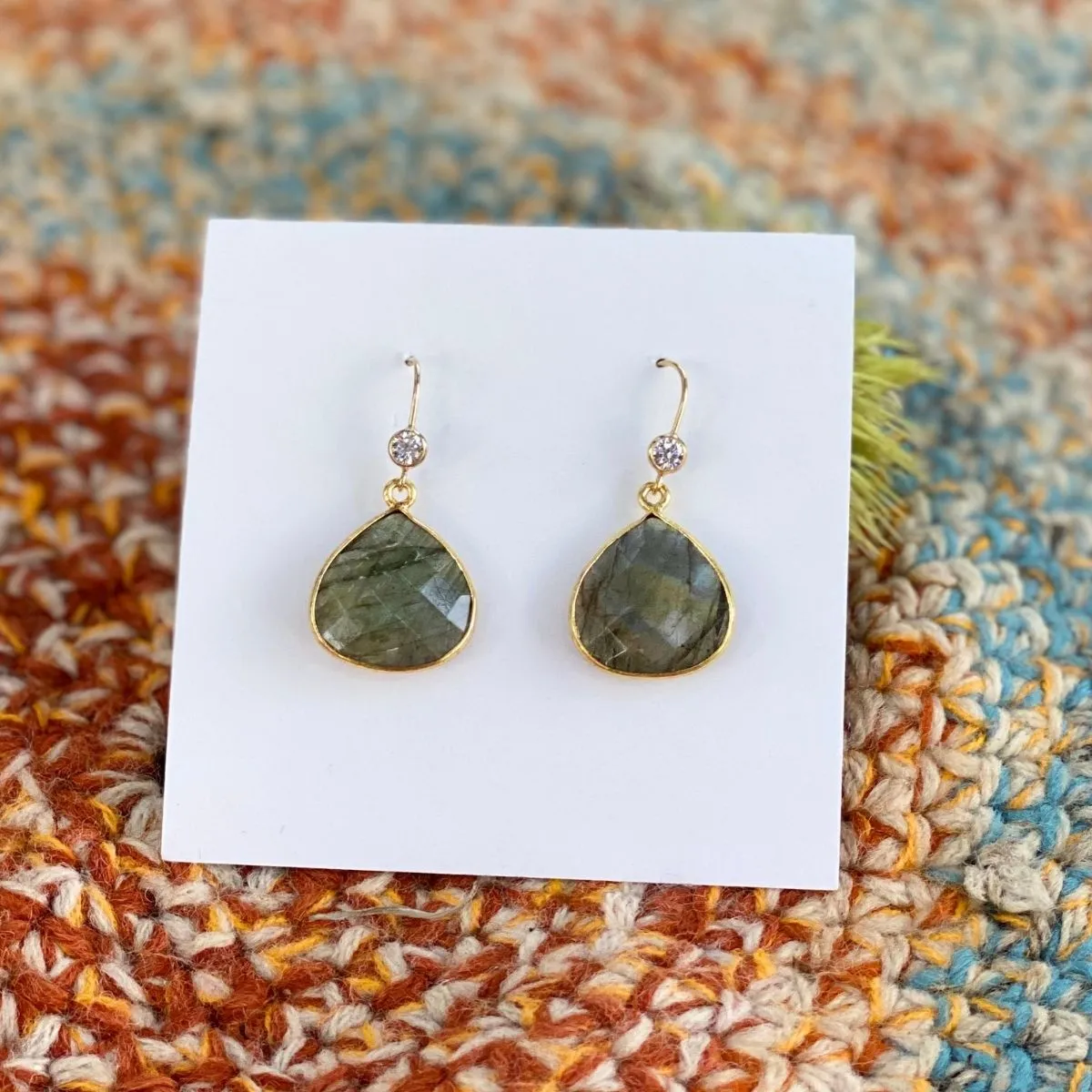 Labradorite Crystal Earrings for a Positive Change in Your Life