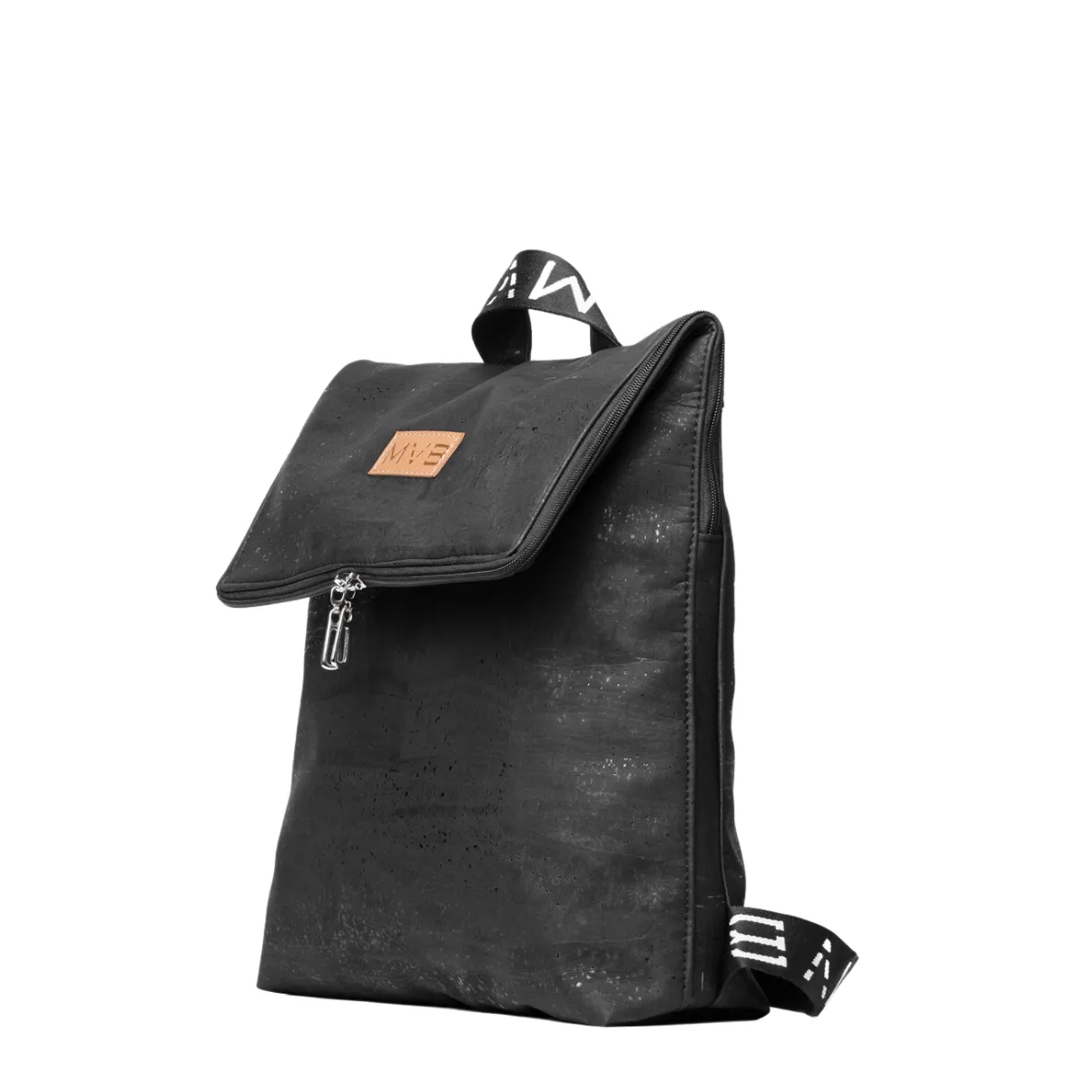 Laptop Cork Vegan Backpack | Black