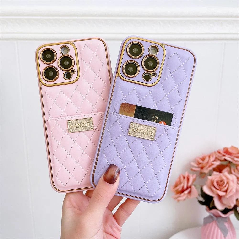 Luxury Leather Wallet Cute Phone Case - For iPhone 14, 13, 12 Pro Max, 14 Plus Cover