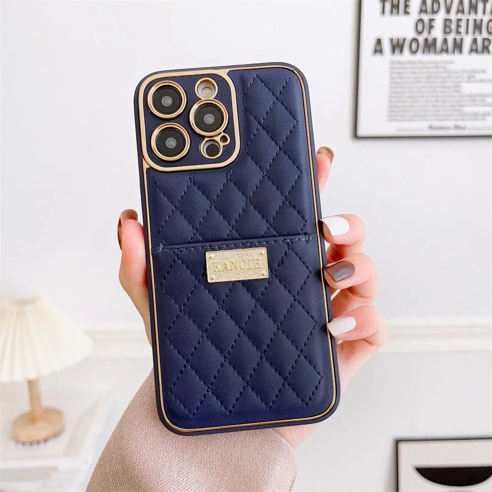 Luxury Leather Wallet Cute Phone Case - For iPhone 14, 13, 12 Pro Max, 14 Plus Cover