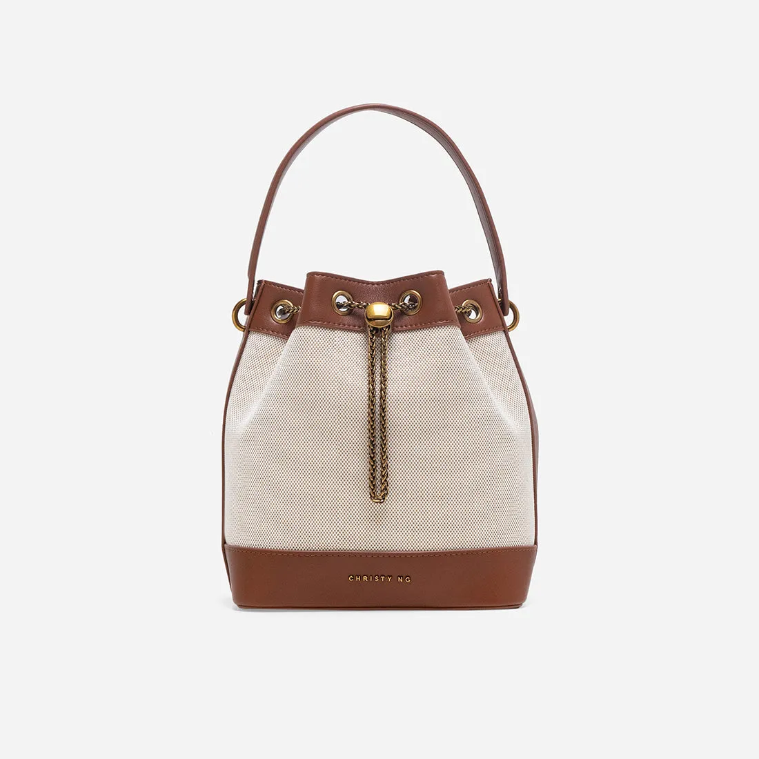 Maria Canvas Bucket Bag