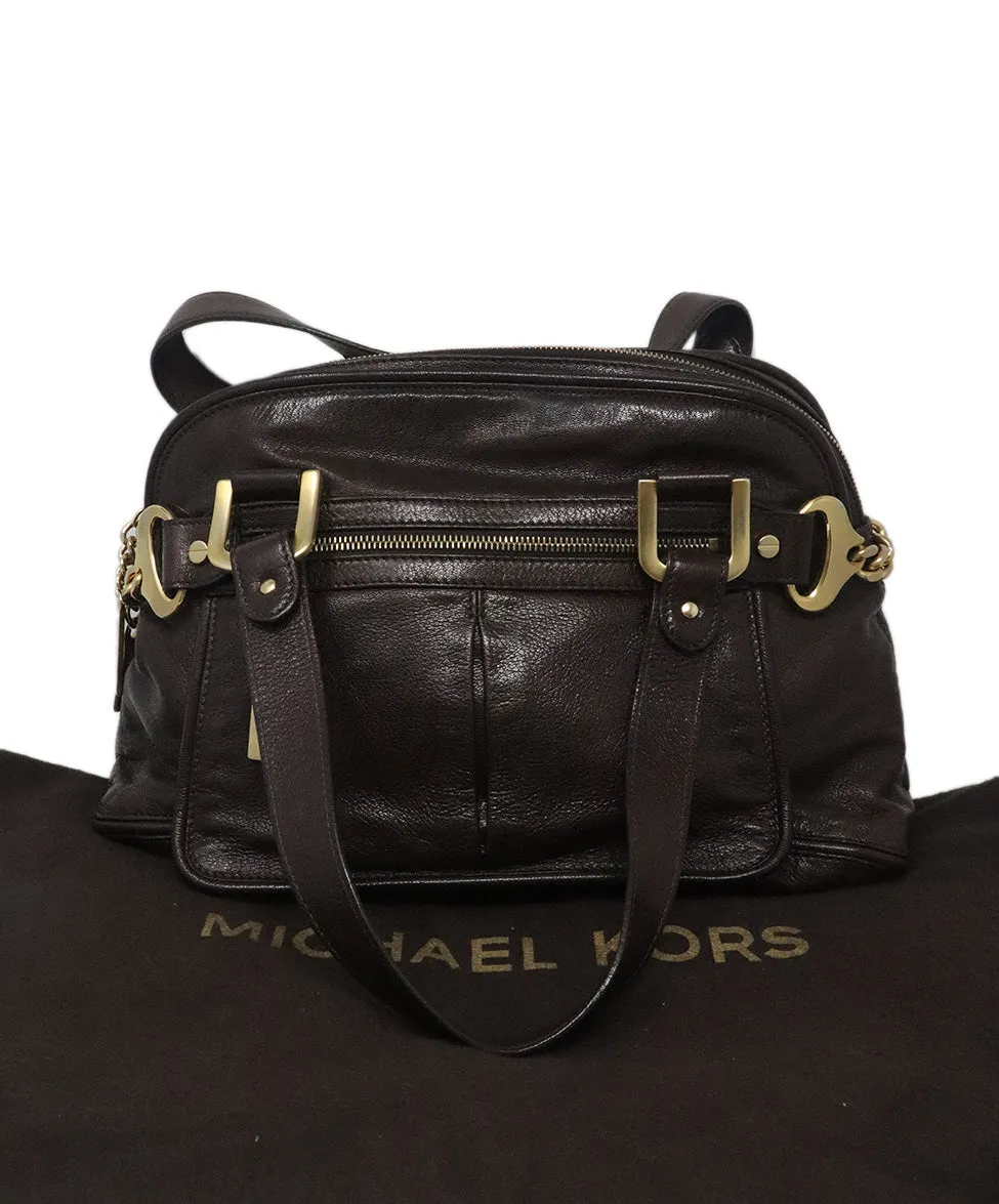 Michael Kors Brown Leather Satchel