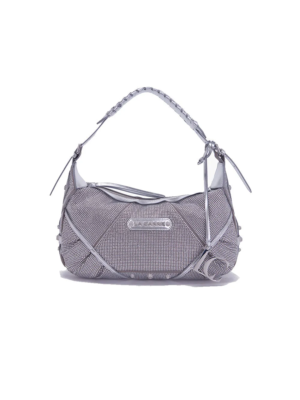 Microstars Shoulder Bag Synthetic. Lamin. - Silver