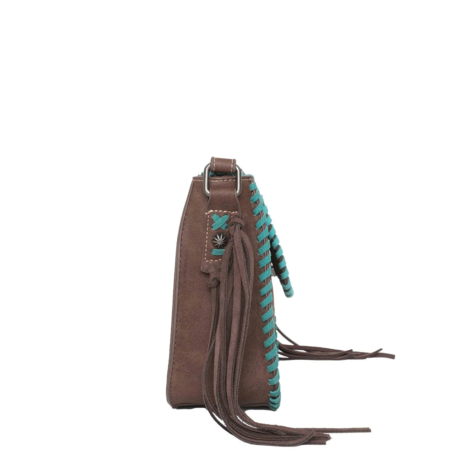 Montana West Whipstitch Fringe Western Crossbody Bag